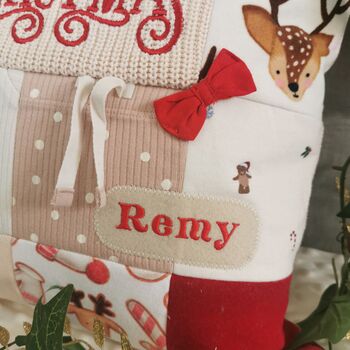My 1st Christmas Memory Pillow Keepsake, Double Sided Cushion, 4 of 12