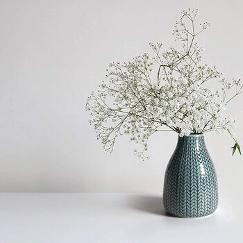 Set Of Three Ceramic Flower Vases, 6 of 6