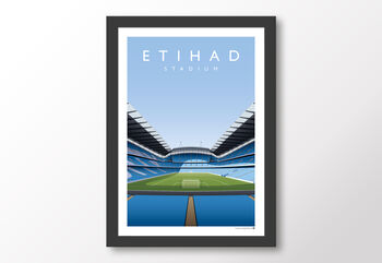 Manchester City Etihad Stadium Mcfc Poster, 8 of 8