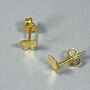 Dainty Butterfly Stud Earrings, thumbnail 4 of 5