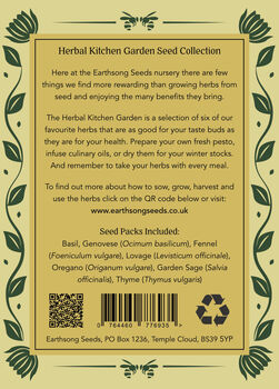 Herbal Kitchen Garden Seeds, Multi Pack Collection, 3 of 12