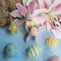 Handmade Felt Easter Eggs Decoration, Set Of Five, thumbnail 5 of 6