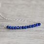 Delicate Lapis Lazuli Necklace, thumbnail 3 of 5