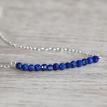 Delicate Lapis Lazuli Necklace, 3 of 5