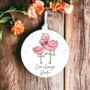 Personalised Flamingo And Child Father's Day Decoration, thumbnail 1 of 2