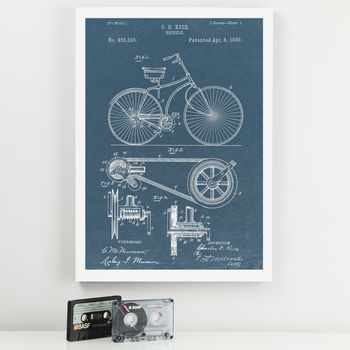 Anatomy Of A Bike Patent Print, 4 of 9