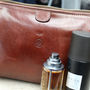 Personalised Leather Washbag For Men 'The Duno Medium', thumbnail 2 of 12
