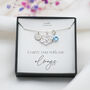 Miscarriage Necklace – Sterling Silver Heart Infinity Charm, Memorial Jewellery, I Carry You With Me Always, thumbnail 4 of 7