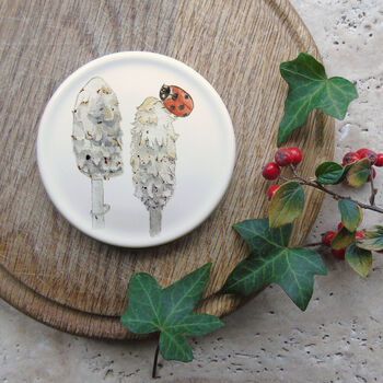 Mushroom Bone China Coasters, 6 of 7