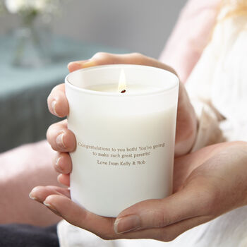 New Baby Gift New Parent Gift New Baby Keepsake Candle, 2 of 10