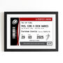 Personalised Rugby Ticket Wedding Print, thumbnail 3 of 3