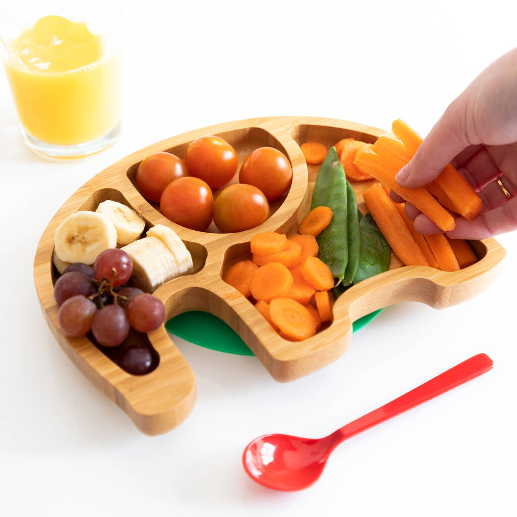 Personalised Elephant Suction Plate For Kids By Mirrorin