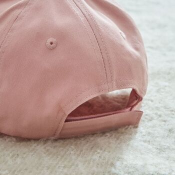 Personalised Girls' Daddy's Girl Cap In Pink, 2 of 4