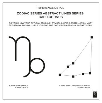Zodiac Series | Abstract Lines |Capricornus, 4 of 4