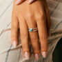Trillion Rawa Turquoise Silver Ring, thumbnail 2 of 8