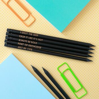 Funny Graphic Designer Pencil Set: Just My Type, 3 of 7