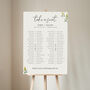 Wildflowers Wedding Banquet Table Plan Sign, thumbnail 1 of 5