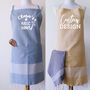 Personalised Cotton Apron, Tea Towels, Sustainable Gift, thumbnail 3 of 11