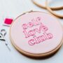 Self Love Club Embroidery Hoop Kit, thumbnail 2 of 3