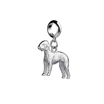 Bedlington Terrier Sterling Silver Jewellery Charm, 2 of 7