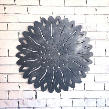 Contemporary Wall Art Sign Home Garden Sunflower, 4 of 6