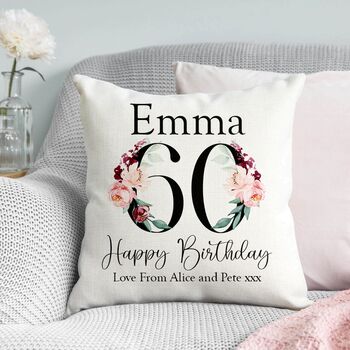 Personalised Milestone Age Cushion, 2 of 5