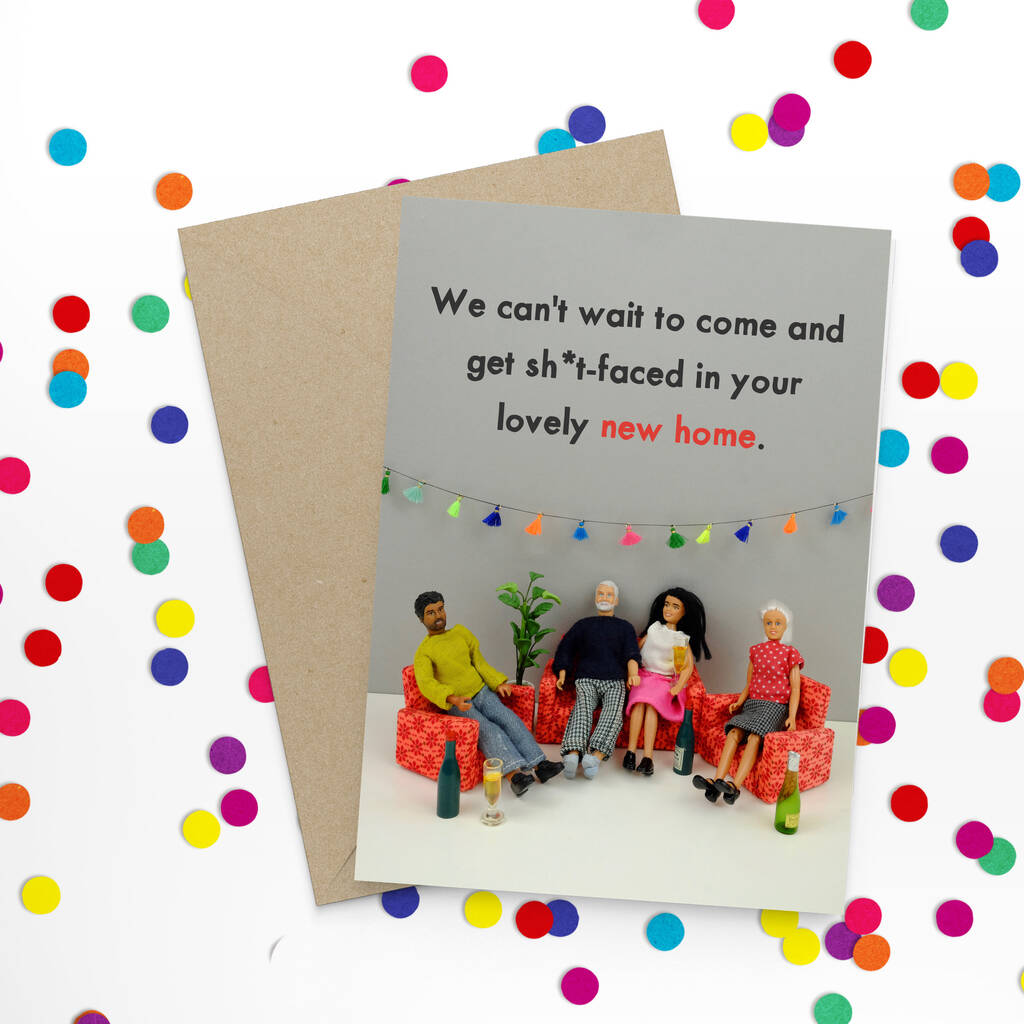 Funny New Home Card By Bold Bright Notonthehighstreet