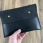 Personalised Black Leather A5 Travel Documents Folder, thumbnail 1 of 12