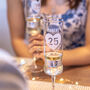 Personalised Silver Anniversary Champagne Flute Set, thumbnail 3 of 4