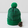 Lambswool Knitted Scatter Pom Pom Hat, thumbnail 4 of 12