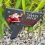 Personalised Cartoon Santa Please Stop Here Sign, thumbnail 3 of 4