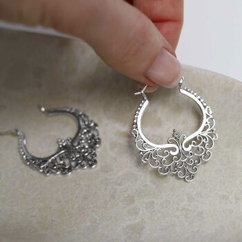Sterling Silver Marrakesh Nights Hoops, 9 of 10