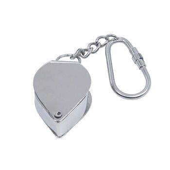 Personalised Silver Colour Loupe With Keyring, 4 of 8