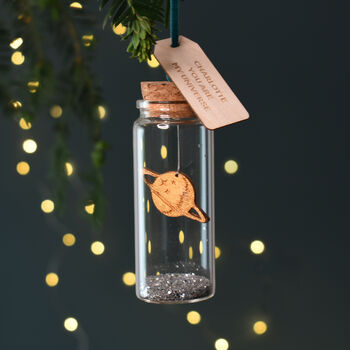 Personalised Universe Hanging Christmas Bauble, 2 of 5