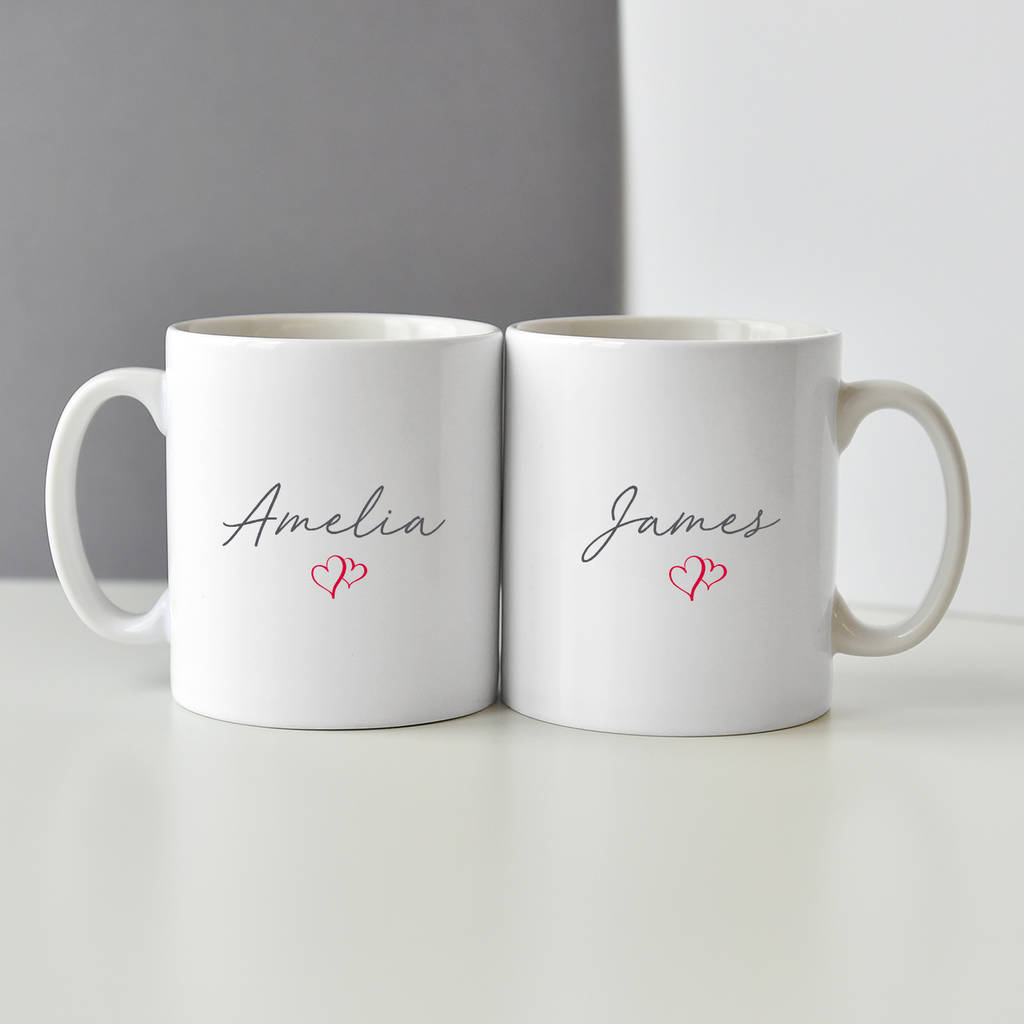 Personalised Valentines Mug Set By Koko Blossom