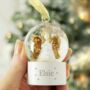 Personalised Angel Glitter Snow Globe Bauble, thumbnail 1 of 4