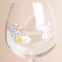 Personalised Floral Bee Gin Glass, thumbnail 2 of 3