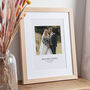 Custom Photo And Caption Cotton Anniversary Print, thumbnail 2 of 3