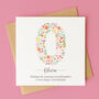 Personalised Floral Initial Birthday Card – Any Letter, thumbnail 7 of 8
