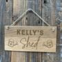 Personalised Gardening Shed Wooden Sign, thumbnail 1 of 2