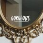 'Gorgeous' Vinyl Mirror Decal, thumbnail 1 of 2