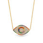 Rainbow Evil Eye Cubic Zirconia Nekclace, thumbnail 1 of 2