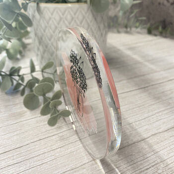Personalised 10mm Acrylic Round Coaster With Logo, 4 of 8