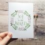'Joy To The World' Hand Lettered Christmas Card, thumbnail 3 of 4