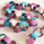 Pink And Blue Paper Chain Garland, Three Meters, thumbnail 2 of 5