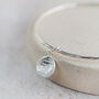 Sterling Silver Cuttlefish Small Circle Charm Bangle, thumbnail 1 of 2