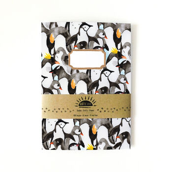 Waddle Of Penguins Print A5 Lined Journal, 4 of 10