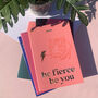 Be Fierce Be You Tiger Notebook With Gold Foil Details, thumbnail 2 of 2