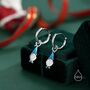 Sterling Silver Tiny Gnome Huggie Hoop Earrings, thumbnail 5 of 10