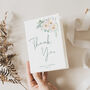 Wedding Thank You Cards White And Pastel Green Florals, thumbnail 2 of 6